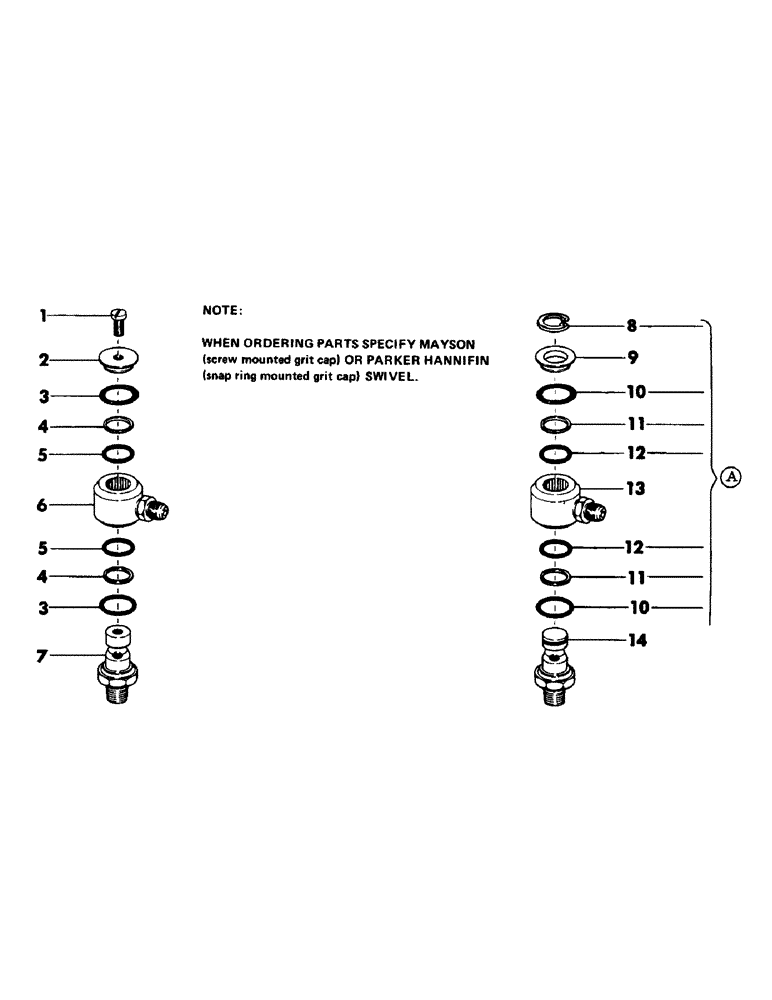 Схема запчастей Case 50 - (079) - TRACK BRAKE SWIVEL (48) - TRACKS & TRACK SUSPENSION