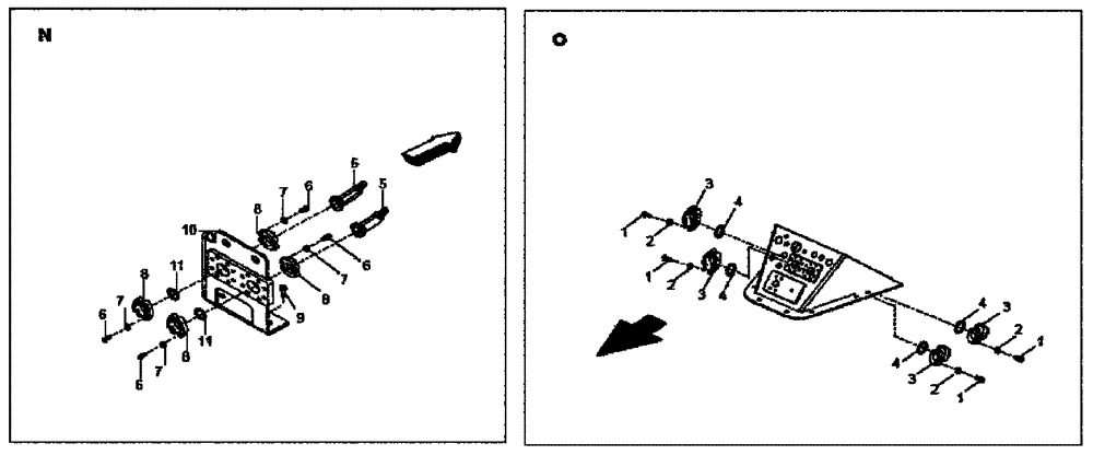 Схема запчастей Case 330B - (47A06002336[001]) - LINE CLAMPING, WET BRAKE - OPTIONAL (P.I.N. HHD0330BN7PG57000 AND AFTER) (84221307) (09) - Implement / Hydraulics / Frame / Brakes