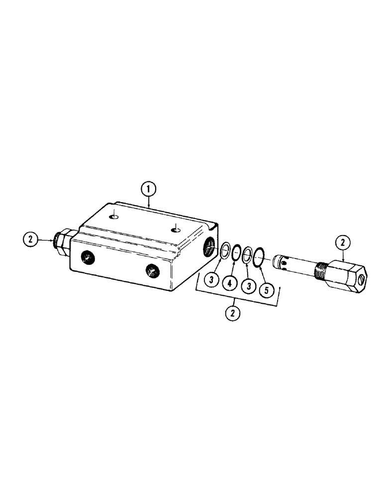 Схема запчастей Case 880 - (180) - SWING INLINE RELIEF VALVE (07) - HYDRAULIC SYSTEM