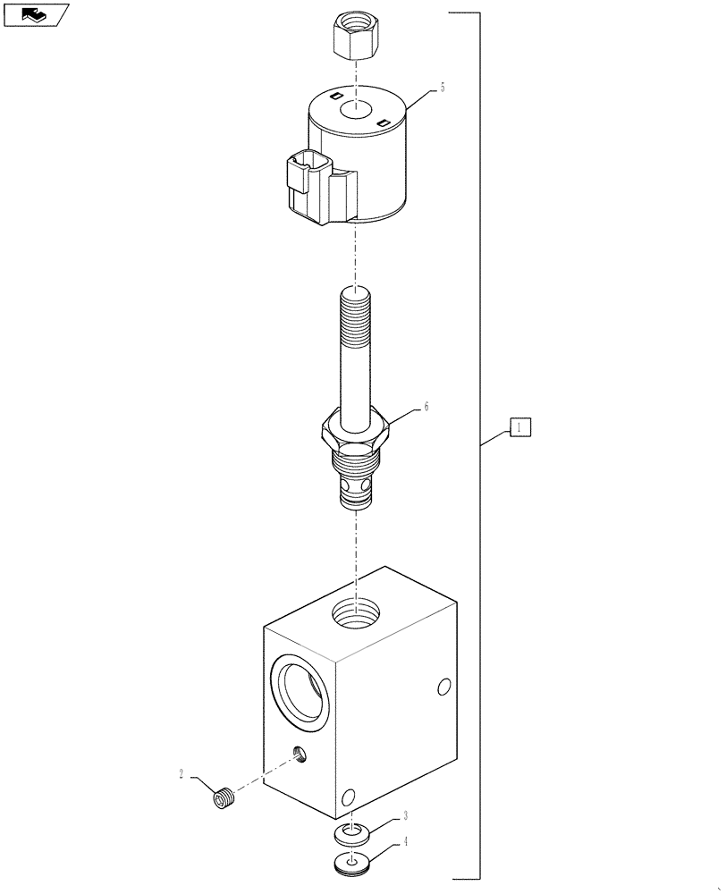 Схема запчастей Case 721F - (35.526.01[01]) - CAB HEAT LOAD VALVE ASSEMBLY (35) - HYDRAULIC SYSTEMS