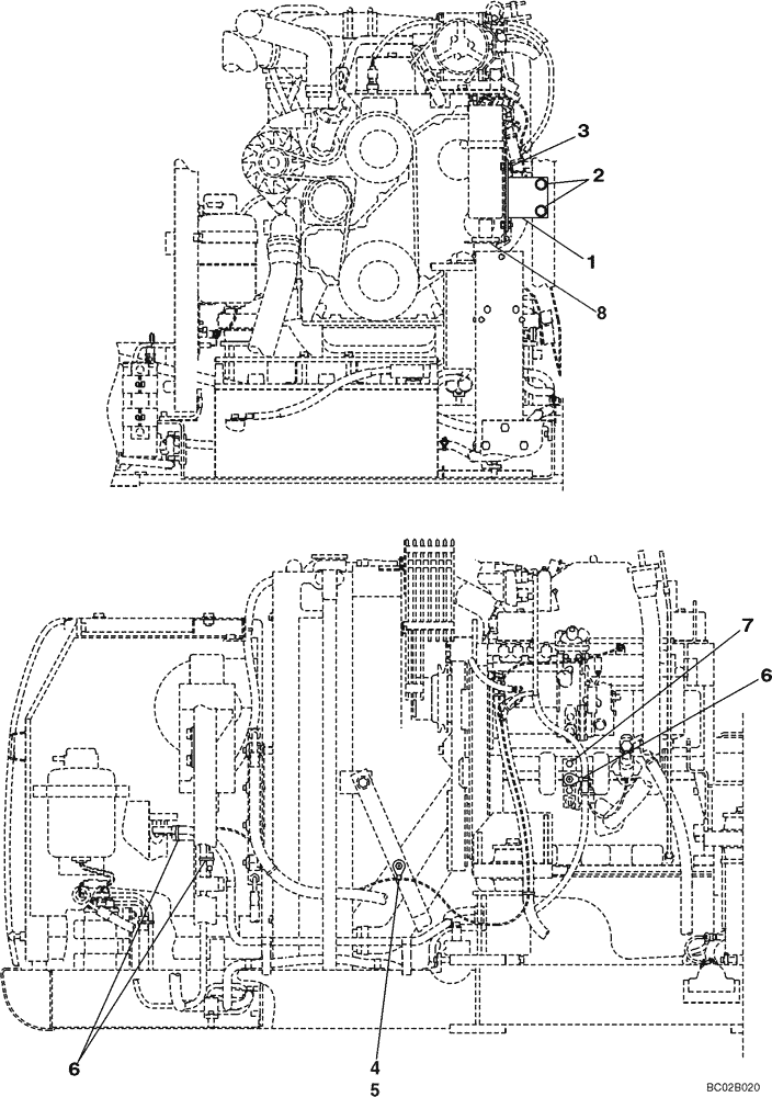 Схема запчастей Case CX160 - (04-13) - COLD START SYSTEM (04) - ELECTRICAL SYSTEMS