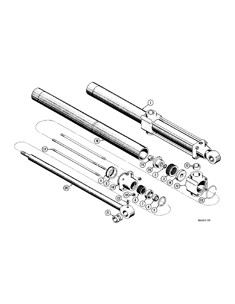 Схема запчастей Case 420C - (204) - D25936 AND D25937 DOZER LIFT HYDRAULIC CYLINDERS (07) - HYDRAULIC SYSTEM