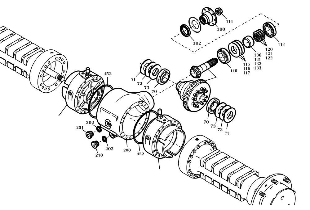 Схема запчастей Case 321D - (02.115[001]) - CAMSHAFT DRIVE FAST GEAR FRONT (OPTION) (S/N 591052-UP) No Description