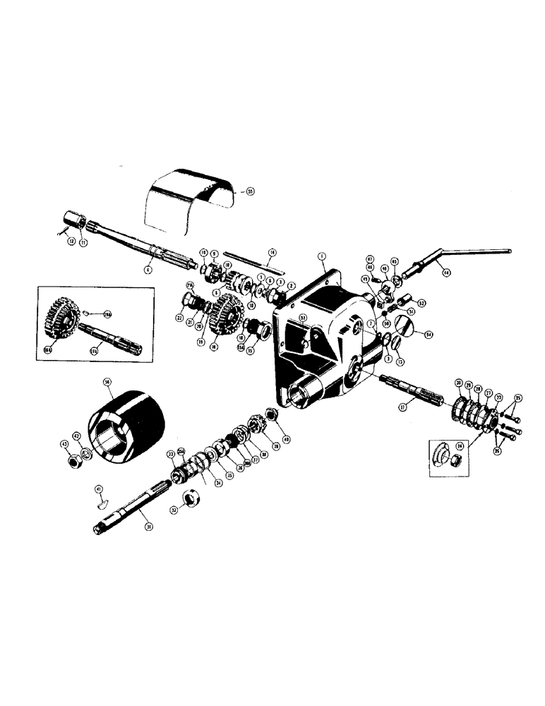 Схема запчастей Case 500 - (248) - POWER TAKE - OFF AND BELT PULLEY (07) - HYDRAULIC SYSTEM