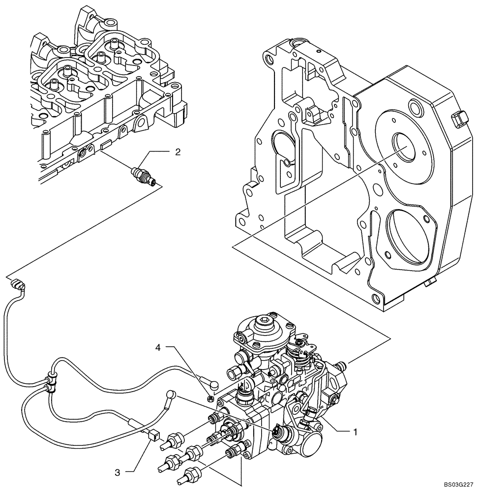 Схема запчастей Case 621D - (03-06) - FUEL INJECTION PUMP (03) - FUEL SYSTEM