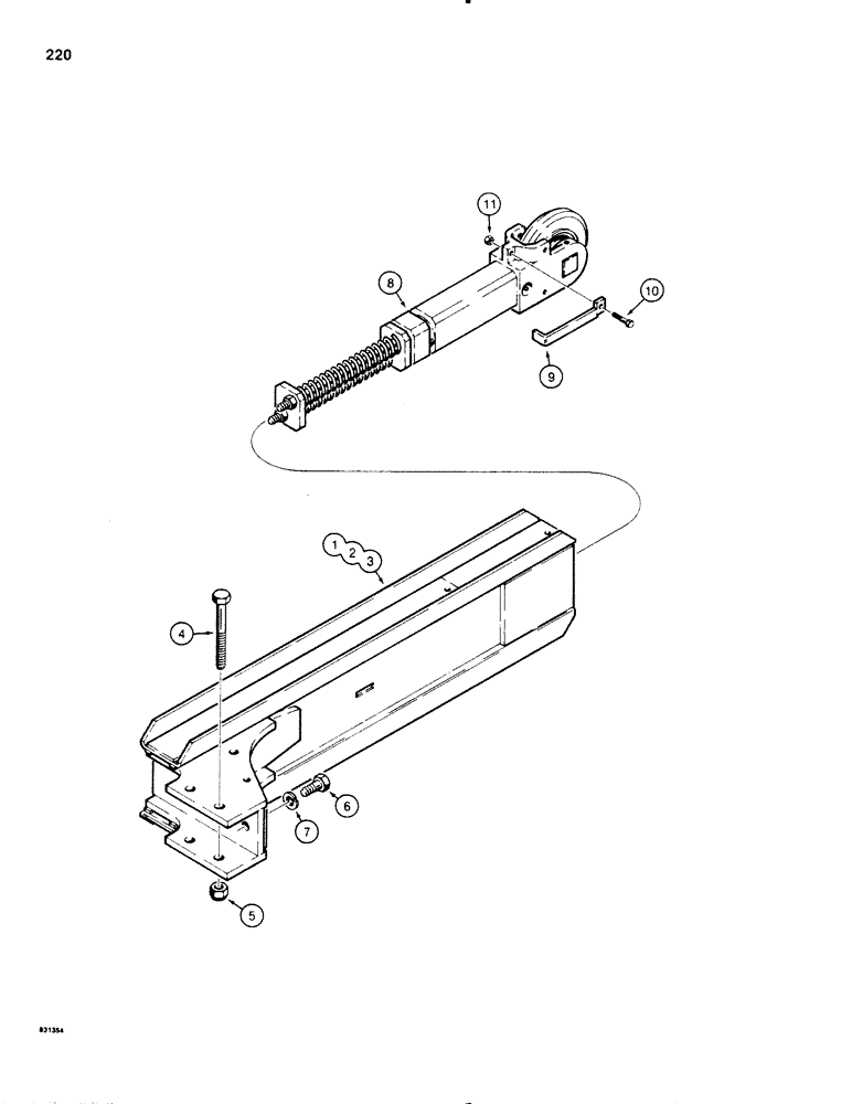 Схема запчастей Case SD100 - (220) - CHANNEL BOOMS (89) - TOOLS