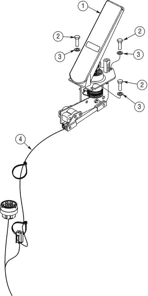 Схема запчастей Case 921C - (03-07) - CONTROLS - THROTTLE, FOOT (03) - FUEL SYSTEM