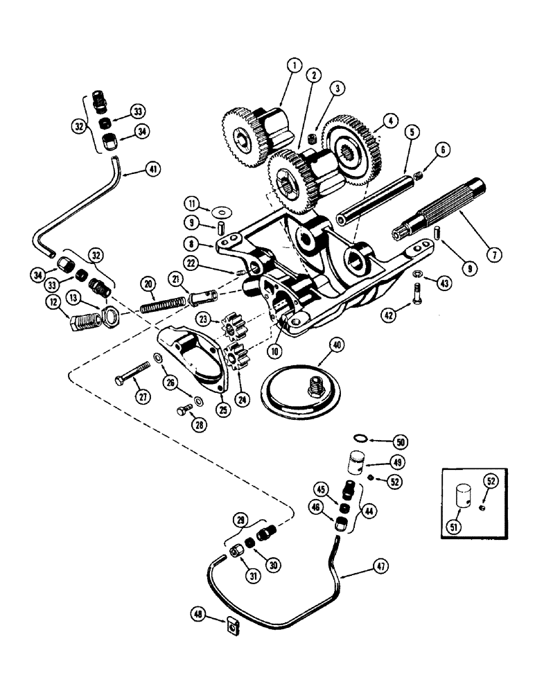 Схема запчастей Case W7 - (058) - BALANCER AND OIL PUMP, (284) SPARK IGNITION ENGINE (02) - ENGINE