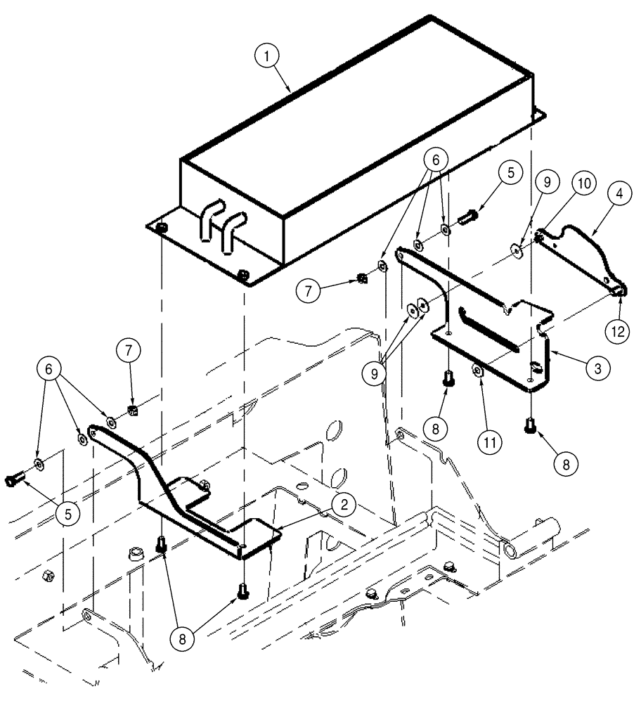 Схема запчастей Case 521D - (09-51) - AIR CONDITIONING - CONDENSER (09) - CHASSIS