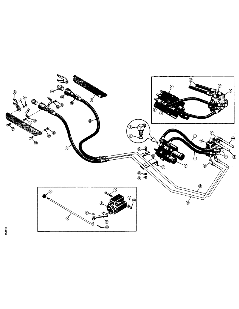 Схема запчастей Case 310F - (220) - PULL BEHIND HYDRAULICS (WITH LOADER OR DOZER) (07) - HYDRAULIC SYSTEM