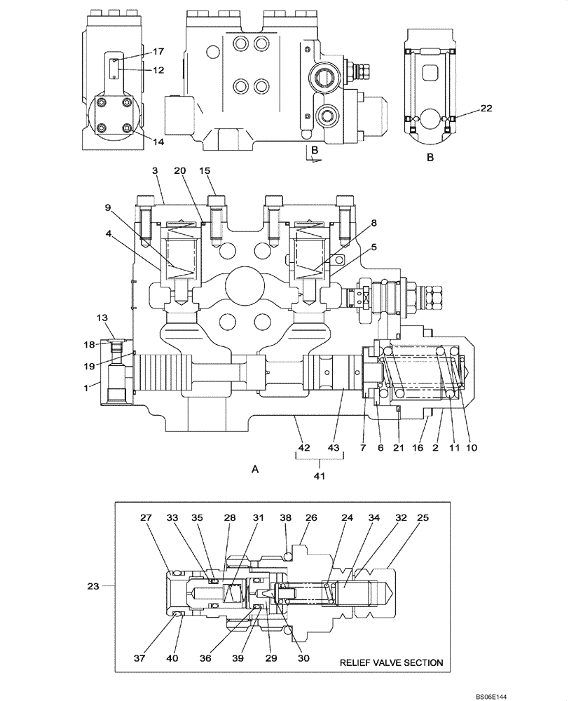 Схема запчастей Case CX800 - (08-87) - SAFETY VALVE - BOOM CYLINDER (08) - HYDRAULICS