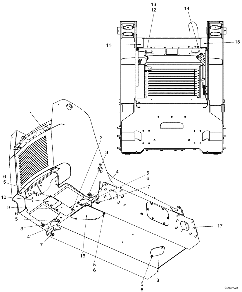 Схема запчастей Case 465 - (09-06) - CHASSIS (09) - CHASSIS