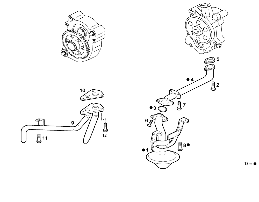 Схема запчастей Case 340 - (01A17000161[001]) - ENGINE - LUBRICATION SYSTEM (01) - ENGINE