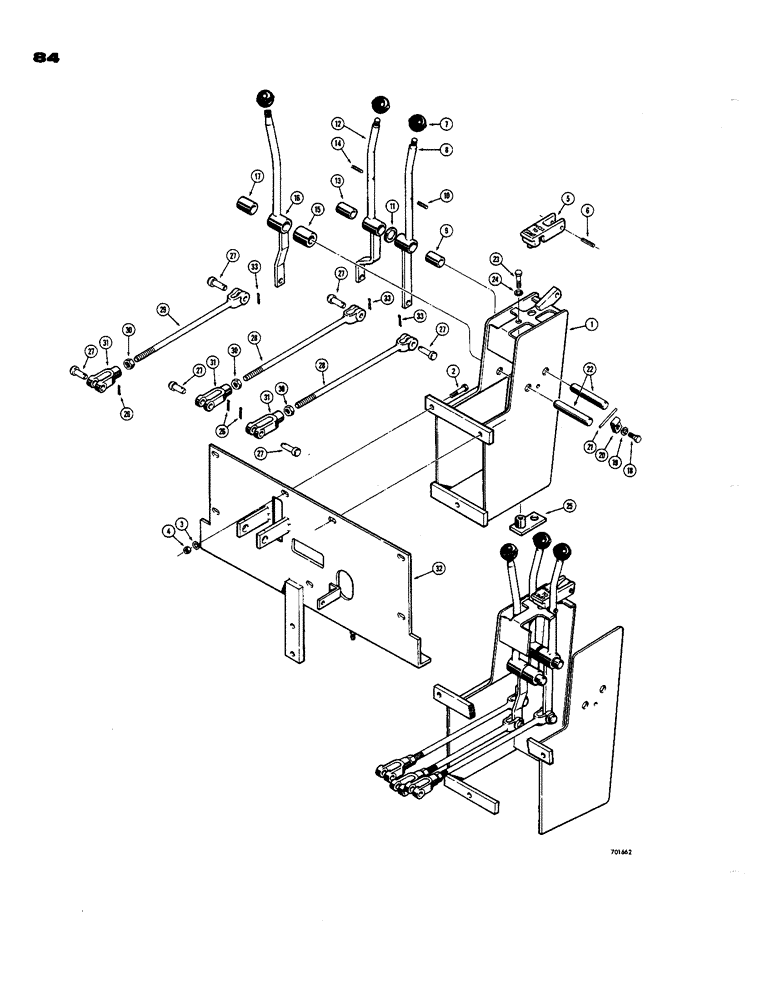 Схема запчастей Case 850 - (084) - TRANSMISSION CONTROL TOWER (03) - TRANSMISSION