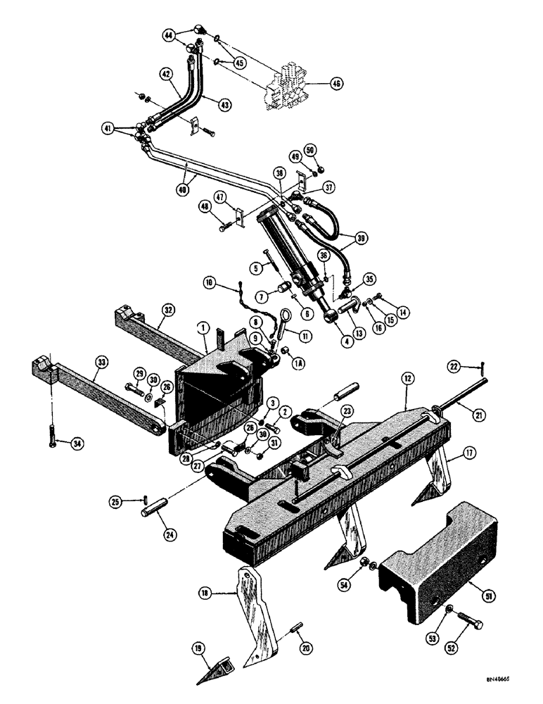 Схема запчастей Case 750 - (212) - * RIPPER AND RIPPER HYDRAULICS, (EARLY PRODUCTION) (07) - HYDRAULIC SYSTEM