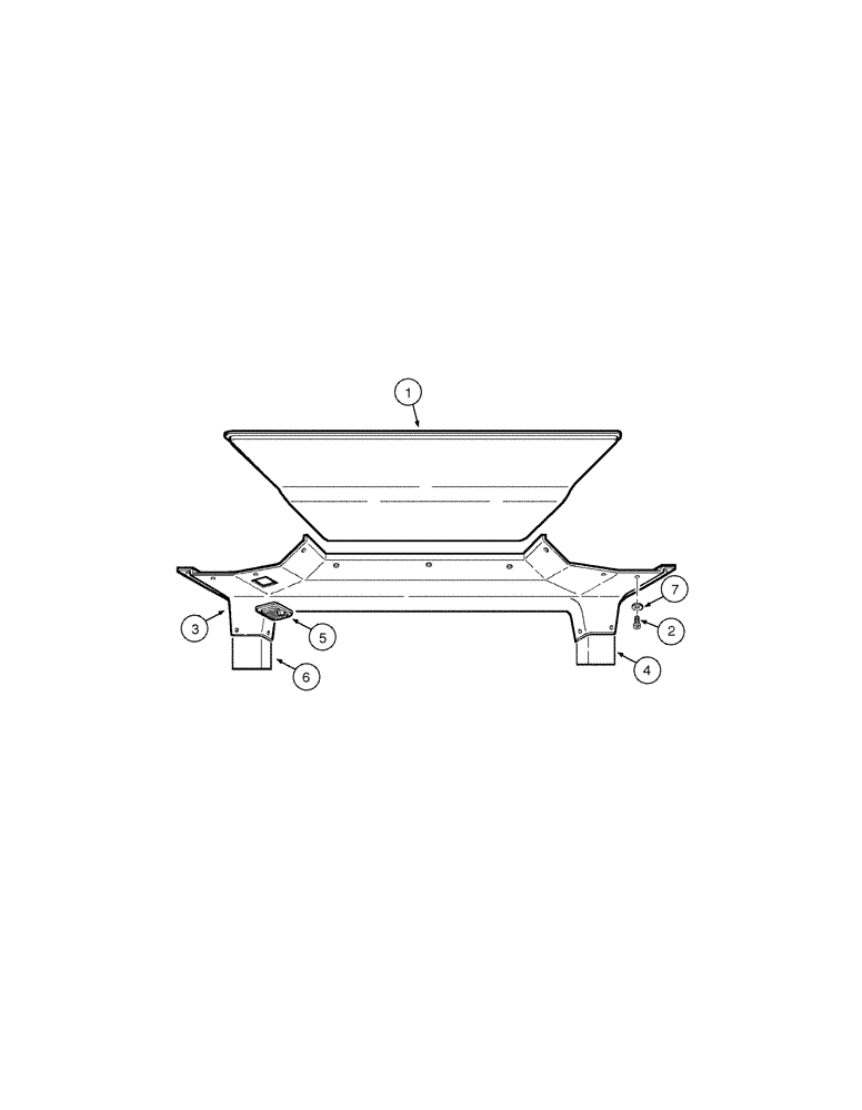 Схема запчастей Case 885 AWD - (09-080[01]) - CAB - ROOF UPHOLSTERY (OPEN CAB) (09) - CHASSIS