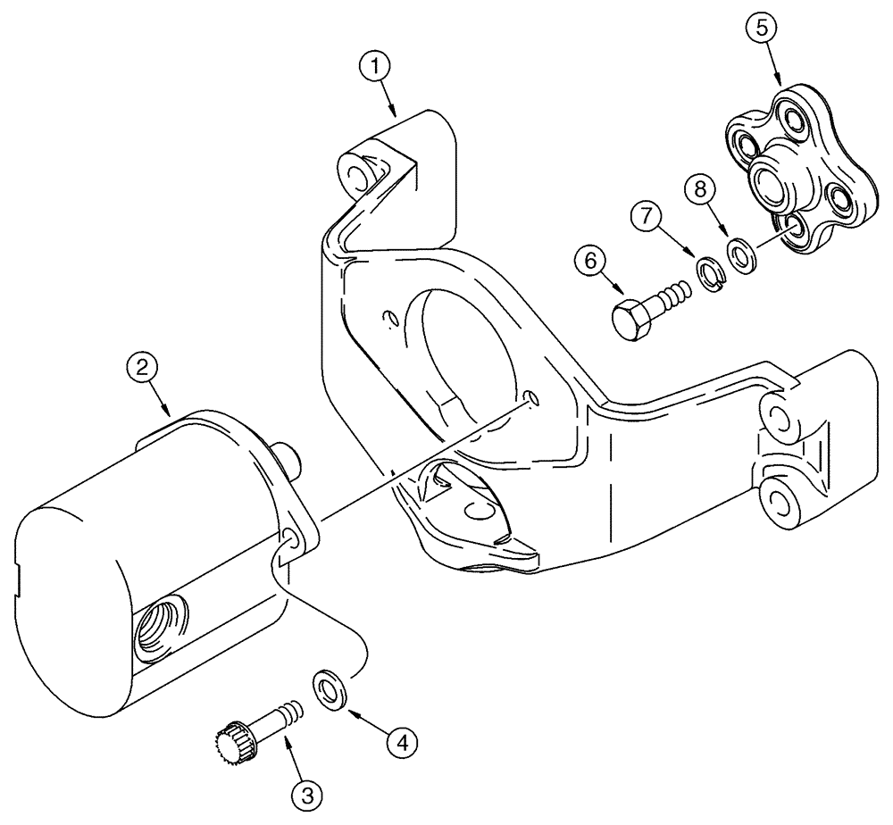 Схема запчастей Case 75XT - (06-11) - PUMP, GEAR - MOUNTING (06) - POWER TRAIN