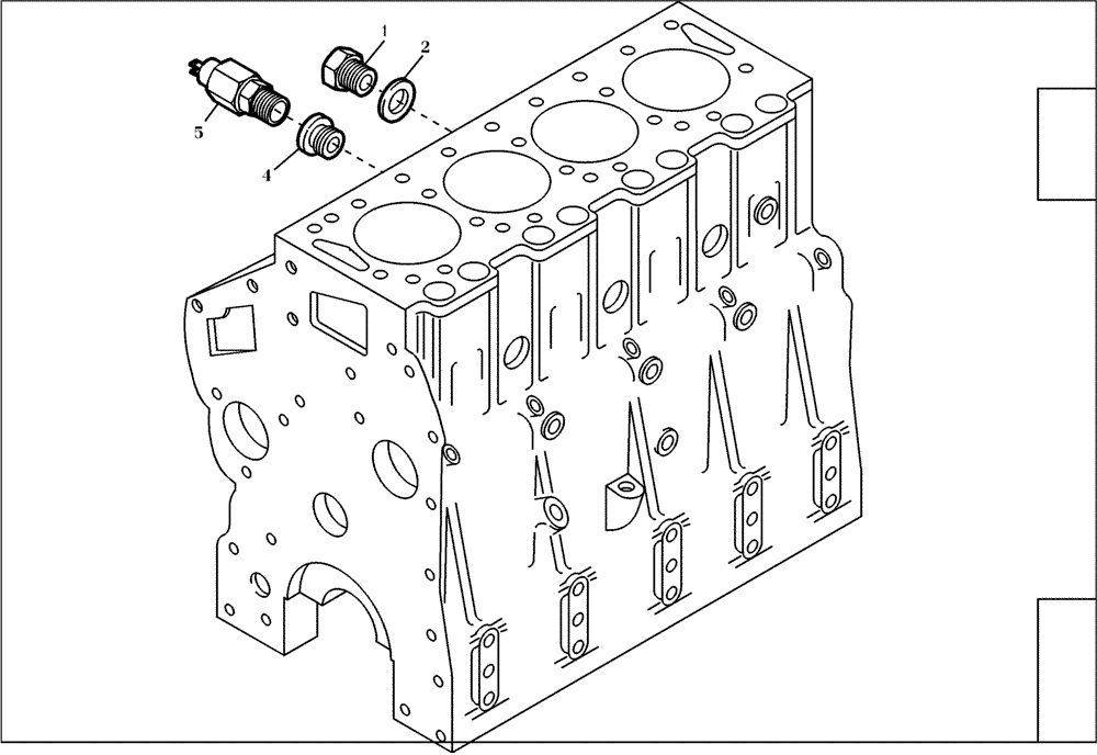 Схема запчастей Case 221D - (95.051[001]) - OIL PRESS. SWITCH (S/N 581101-UP) (10) - ENGINE