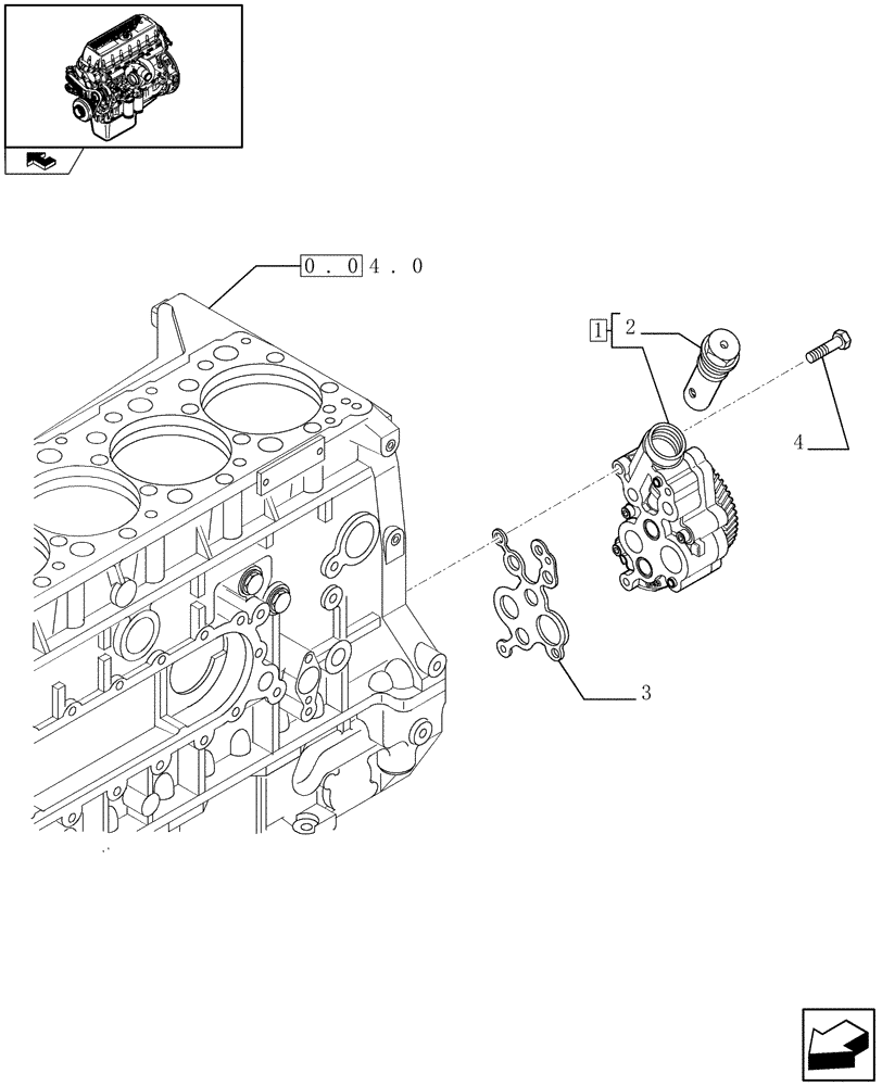 Схема запчастей Case F3BE0684J E902 - (0.30.0) - PUMP, ENGINE OIL & RELATED PARTS (99458824) 