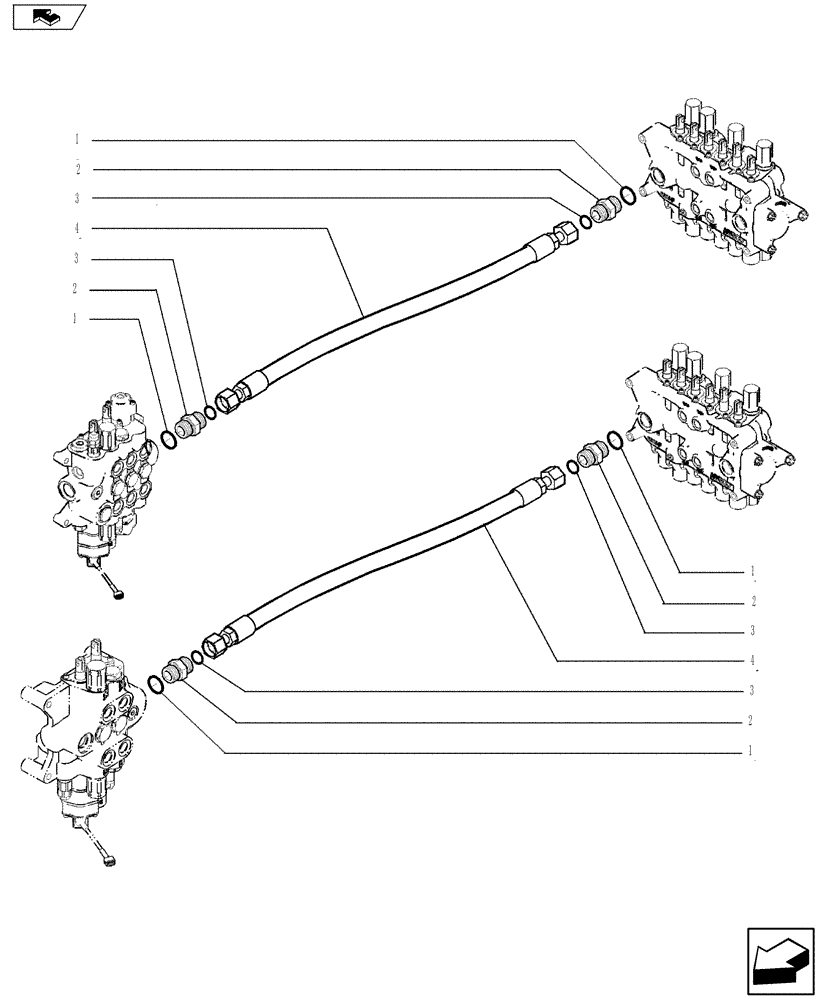 Схема запчастей Case 590SN - (35.726.42) - HYDRAULIC SYSTEM (35) - HYDRAULIC SYSTEMS