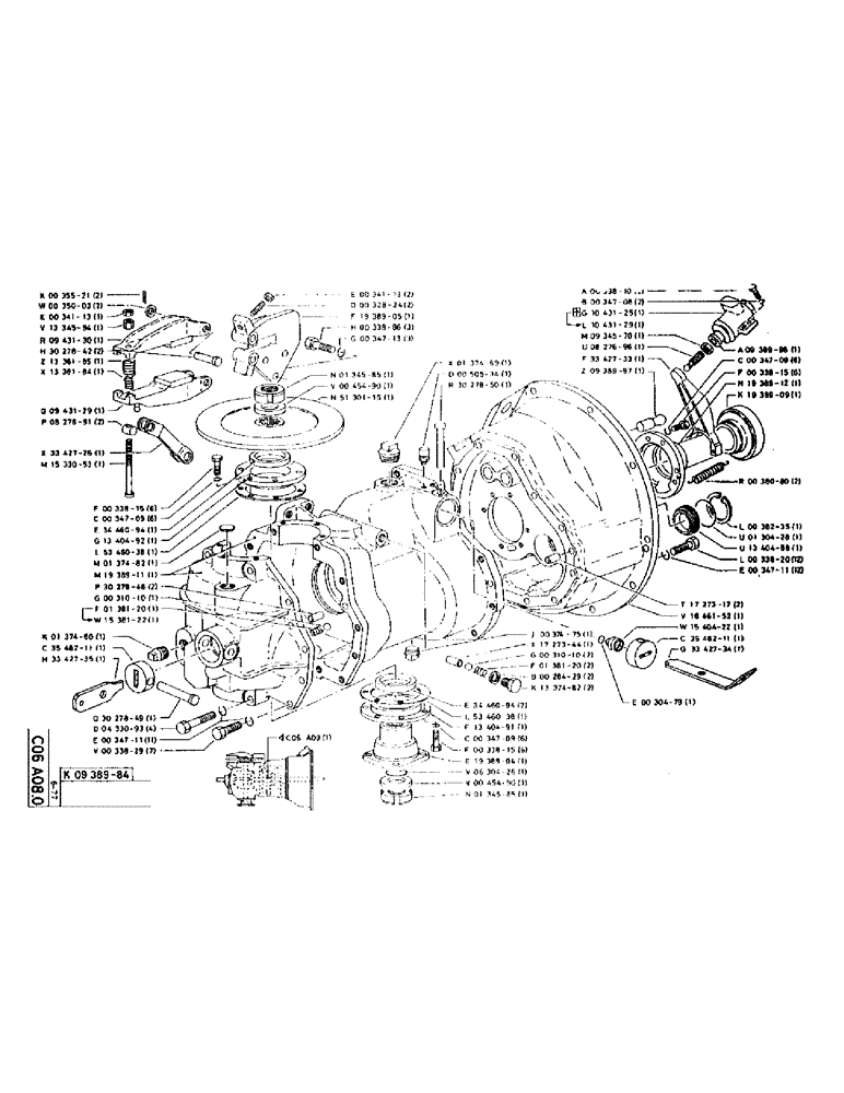 Схема запчастей Case 75P - (040) - GEARBOX REVERSER ASSEMBLY (04) - UNDERCARRIAGE