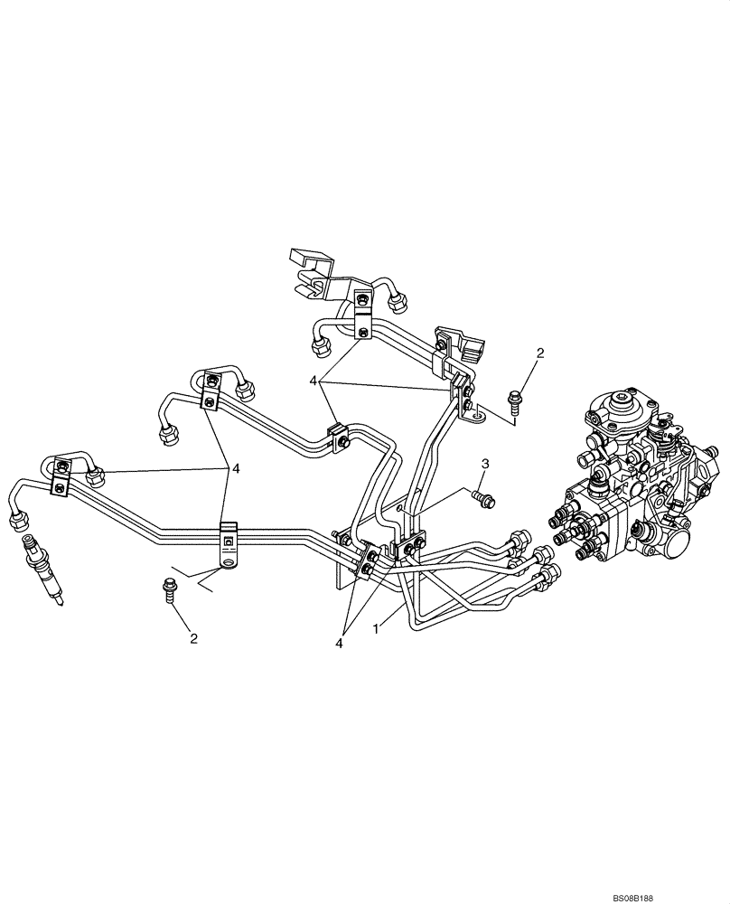 Схема запчастей Case 621D - (03-10) - FUEL INJECTION SYSTEM (03) - FUEL SYSTEM