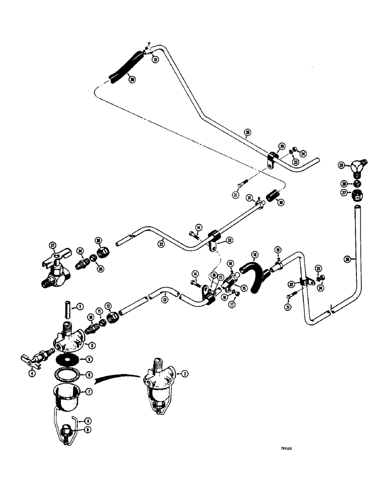 Схема запчастей Case 475 - (046) - FUEL SYSTEM (10) - ENGINE