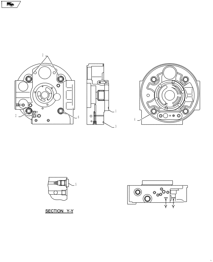 Схема запчастей Case CX55BMSR - (01-015[05]) - POWER TAKE-OFF ASSY (CANOPY) (35) - HYDRAULIC SYSTEMS