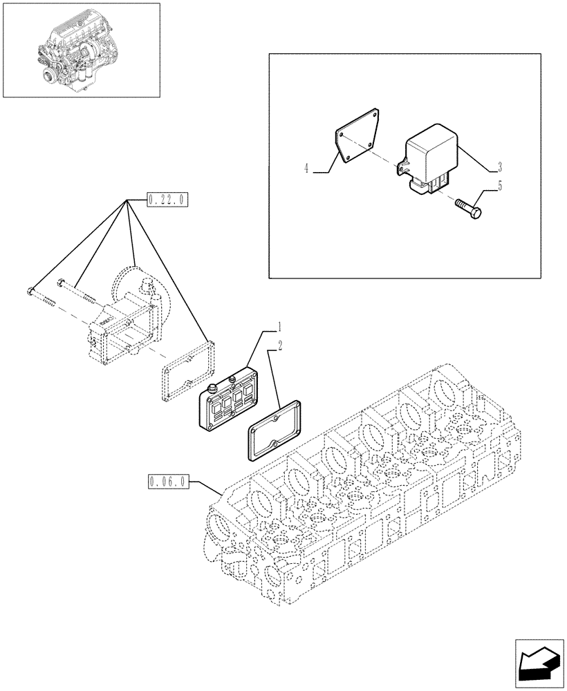 Схема запчастей Case F3AE0684P E906 - (0.36.02[01]) - INTAKE MANIFOLD (504093419) 