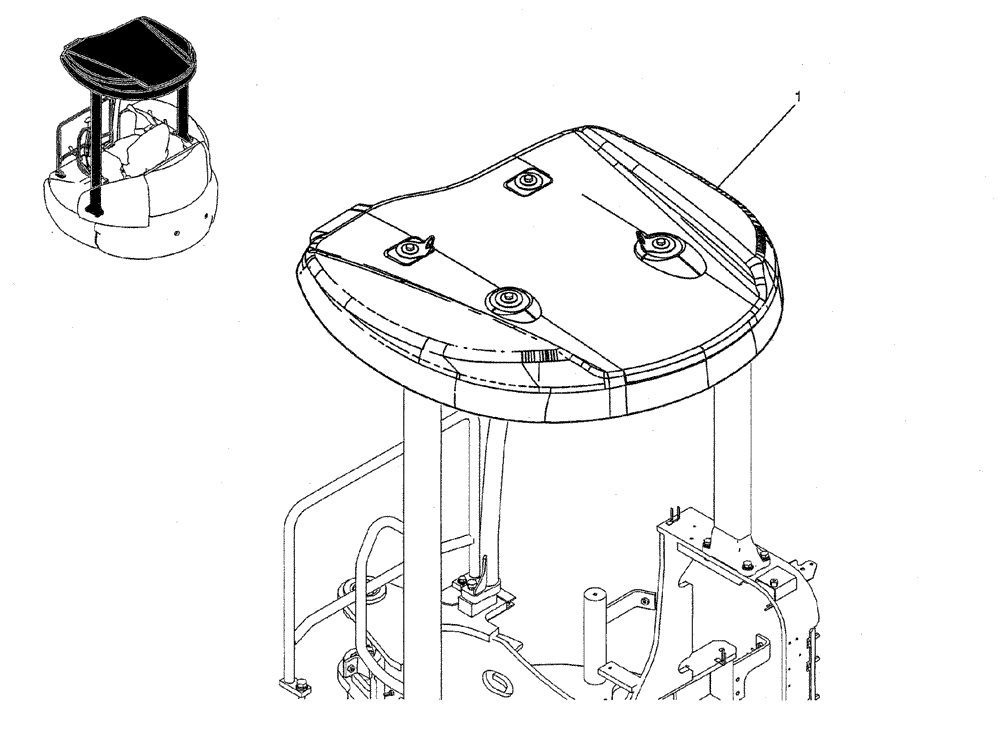 Схема запчастей Case CX27B PV13 - (01-056) - CANOPY INSTAL (05) - SUPERSTRUCTURE