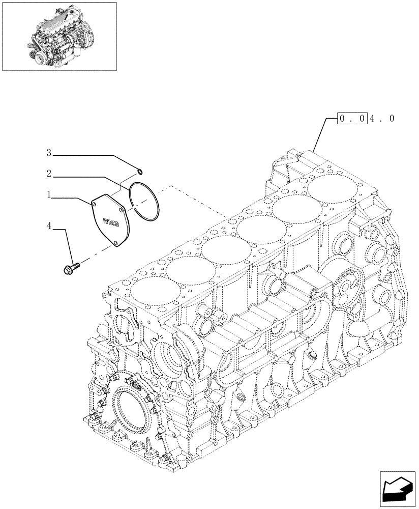 Схема запчастей Case F2CE9684E E002 - (0.35.0[01]) - BELT PULLEY DRIVE & COVER (504150293) 