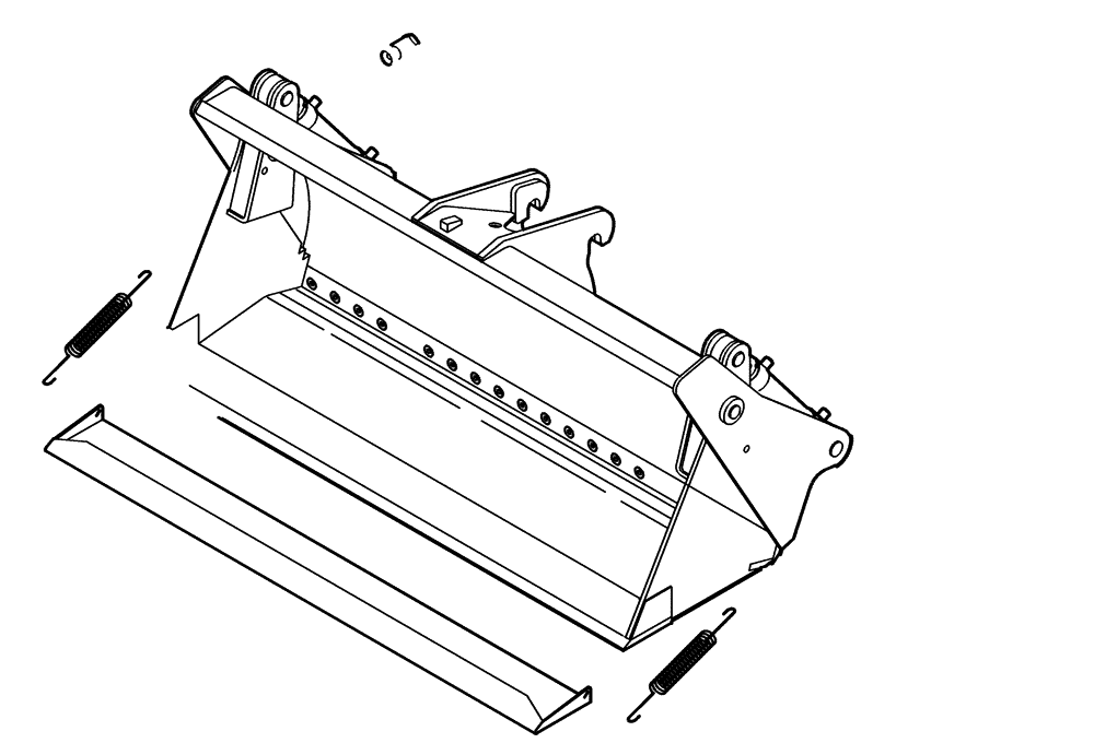 Схема запчастей Case 21D - (64.011[2989520000]) - CLAMSHELL MOUNTING PARTS 650L-1890MM (82) - FRONT LOADER & BUCKET