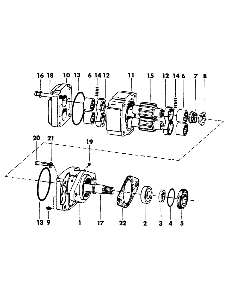 Схема запчастей Case 40YC - (141) - SWING MOTOR (07) - HYDRAULIC SYSTEM