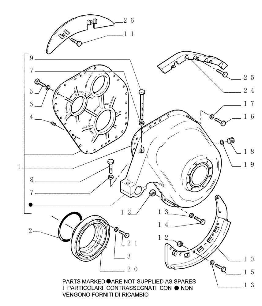 Схема запчастей Case 1850K - (1.277[01]) - FINAL DRIVE - CASE Hydrostatic Transmission