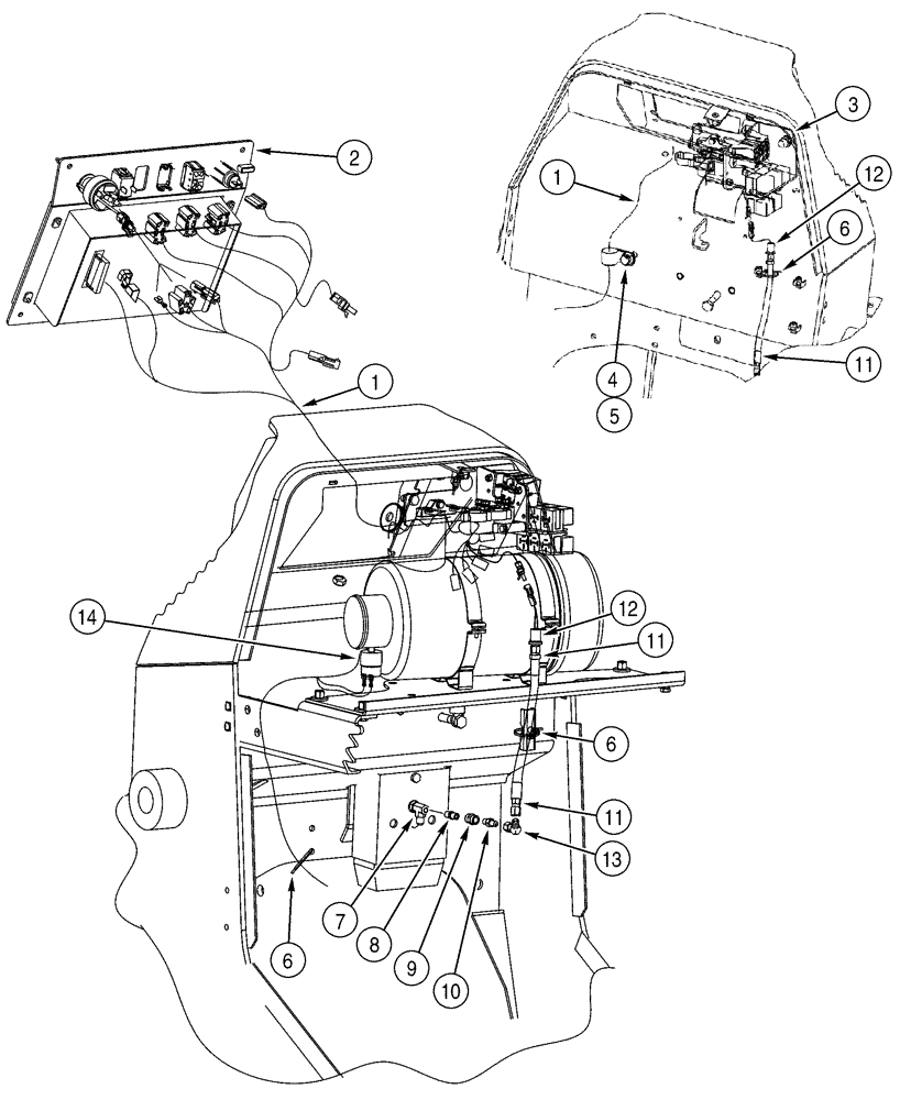 Схема запчастей Case 650H - (04-09) - HARNESS, FRONT (04) - ELECTRICAL SYSTEMS