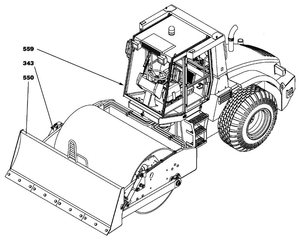 Схема запчастей Case SV208 - (00-003-00[01]) - COMPONENT INDEX - DOZER BLADE (00) - PICTORIAL INDEX