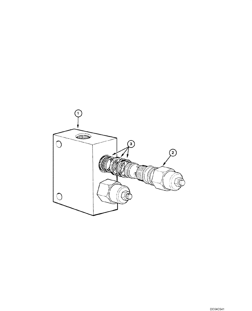 Схема запчастей Case 845 - (08.44[00]) - DISTRIBUTOR - BLADE SIDE SHIFT VALVE (08) - HYDRAULICS