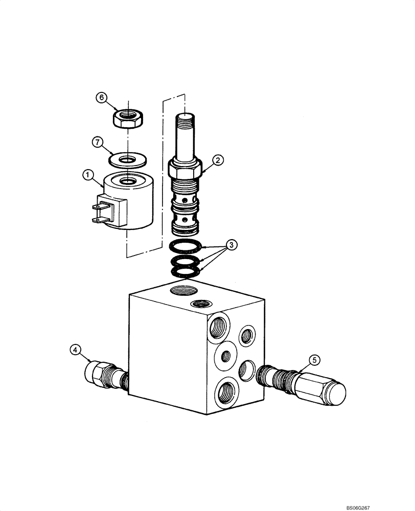 Схема запчастей Case 865 - (08.37[00]) - DIFFERENTIAL LOCK - SOLENOID VAVLE (08) - HYDRAULICS