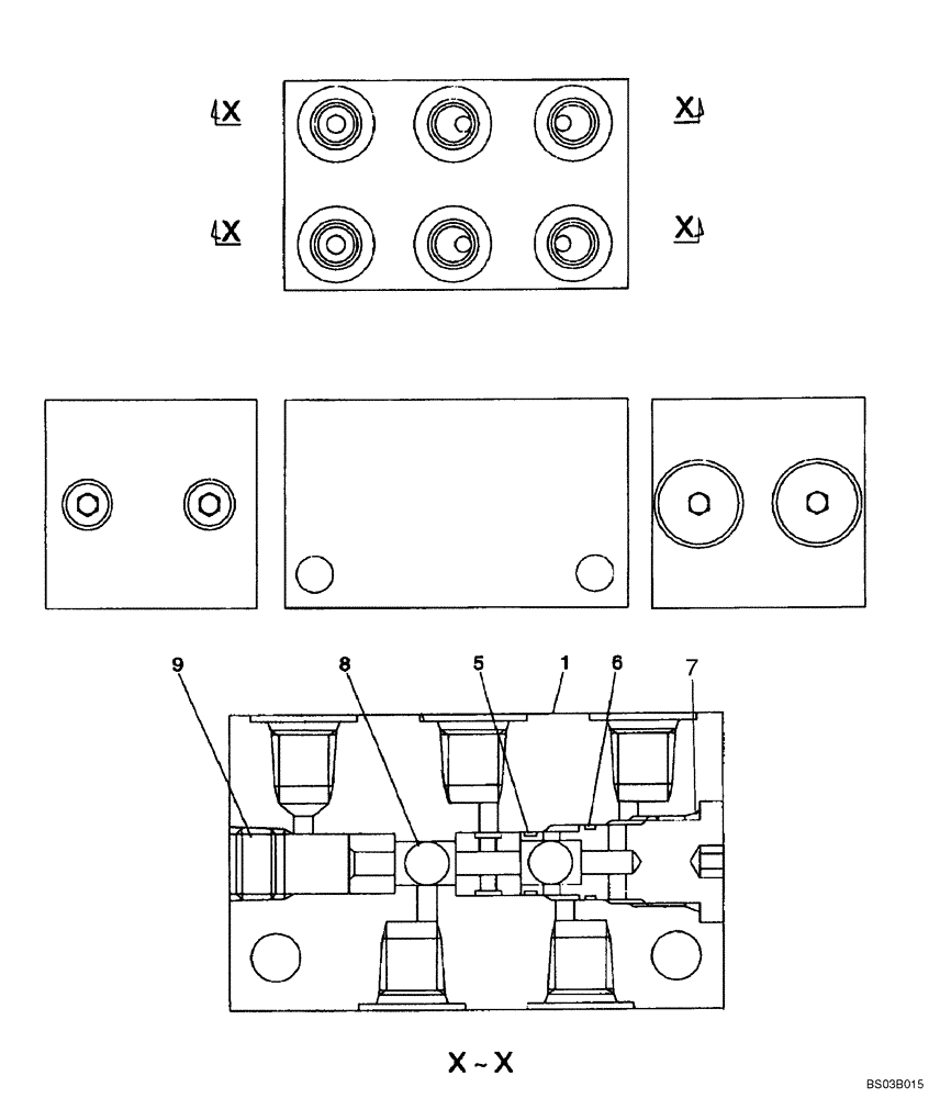 Схема запчастей Case CX240LR - (08-45A) - VALVE ASSY - PEDAL CONTROL (08) - HYDRAULICS