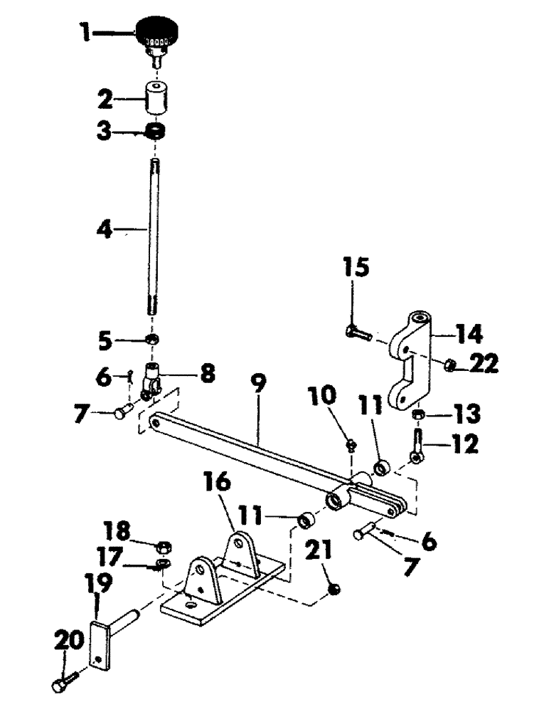 Схема запчастей Case 35YC - (077) - TRACK BRAKE VALVE AND CONTROL LINKAGE (07) - HYDRAULIC SYSTEM