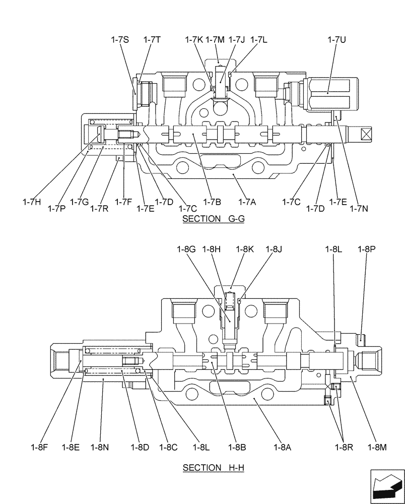 Схема запчастей Case CX17B - (01-020[07]) - VALVE INSTAL (35) - HYDRAULIC SYSTEMS