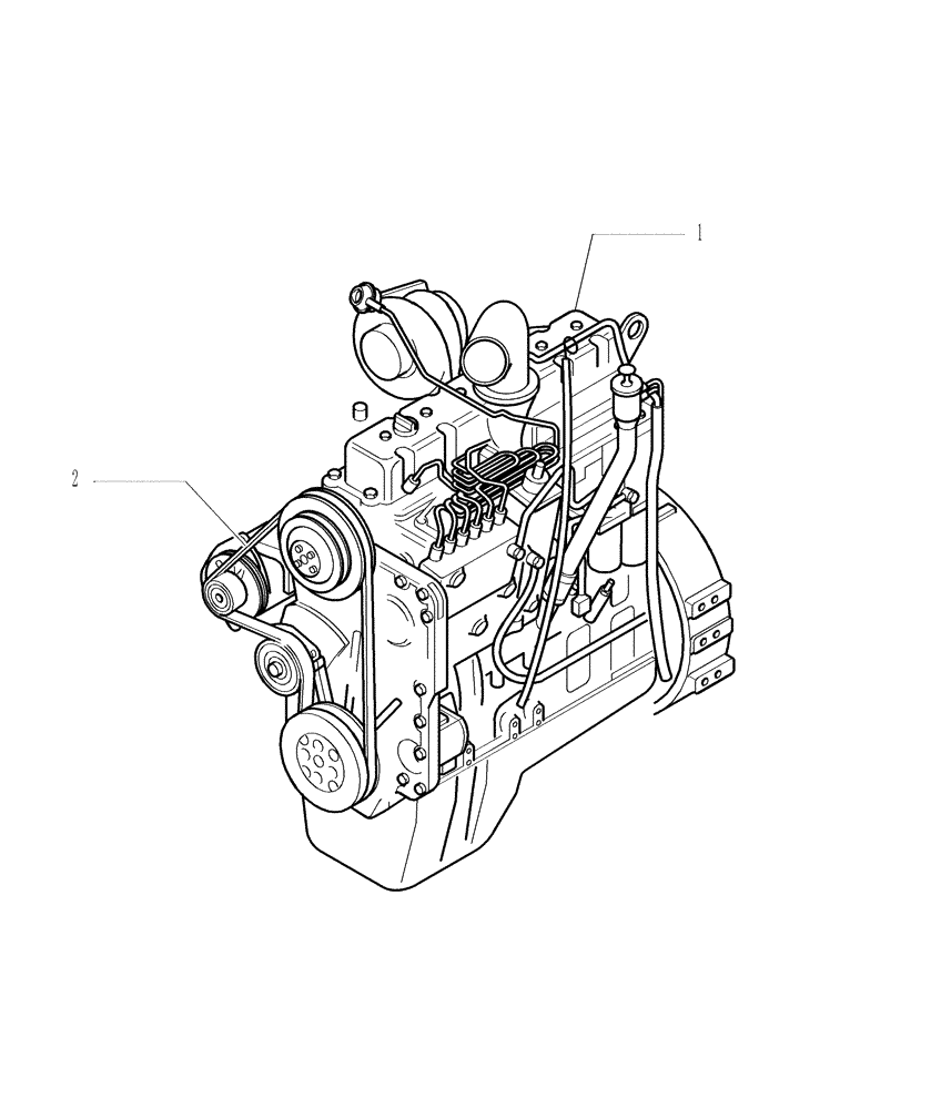 Схема запчастей Case 1850K LT - (9.021[01]) - ENGINE - OPTIONAL CODE 76076979 (19) - OPTIONS