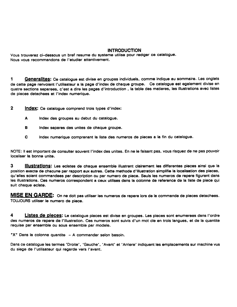 Схема запчастей Case 688 - (01-4) - INTRODUCTION 