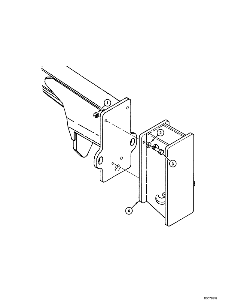 Схема запчастей Case 845 DHP - (09.19[00]) - PUSH PLATE (09) - CHASSIS