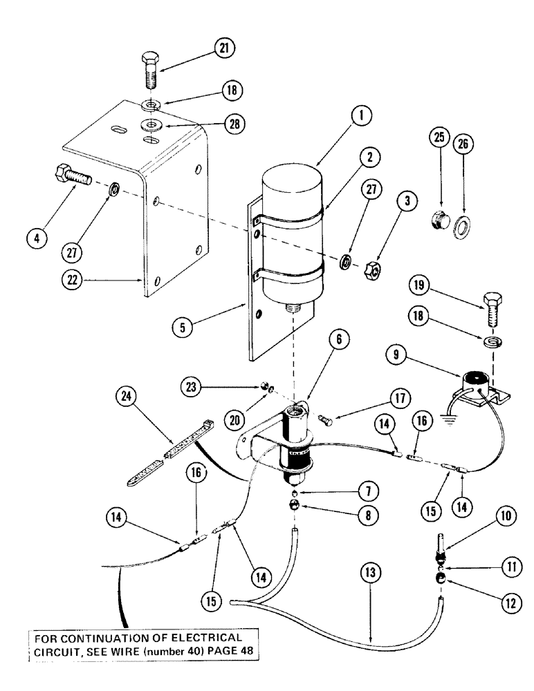 Схема запчастей Case 980 - (058) - COLD WEATHER START KIT AND RELATED PARTS (01) - ENGINE