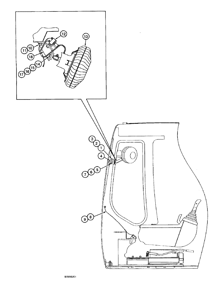 Схема запчастей Case 9060B - (4-26) - CAB FAN (04) - ELECTRICAL SYSTEMS