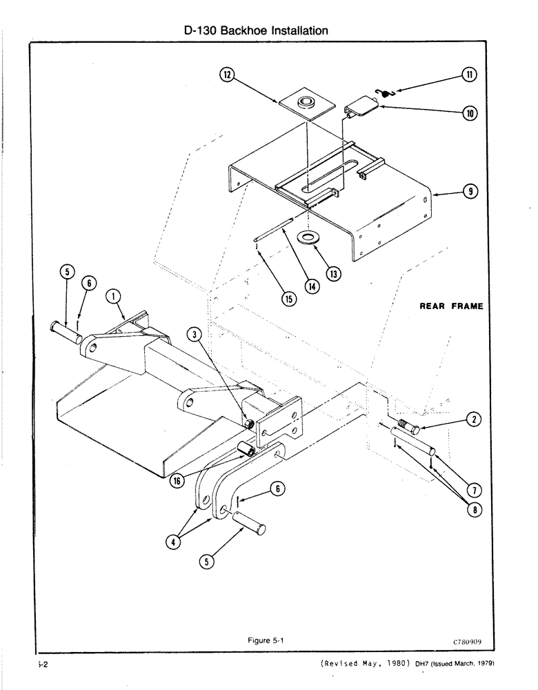 Схема запчастей Case DH7 - (5-02) - D-130 BACKHOE INSTALLATION (84) - BOOMS, DIPPERS & BUCKETS