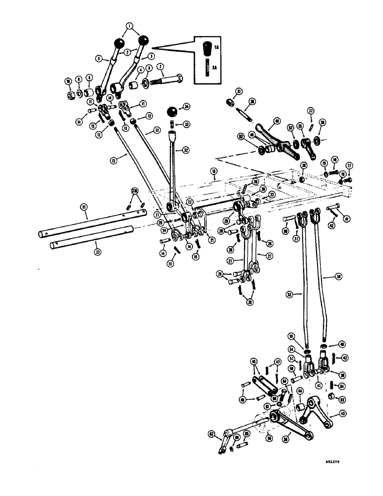 Схема запчастей Case W7 - (194) - TRANSMISSION CONTROLS (06) - POWER TRAIN