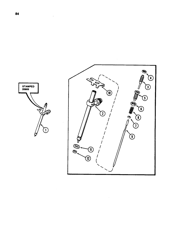 Схема запчастей Case W24C - (084) - INJECTOR NOZZLES (03) - FUEL SYSTEM