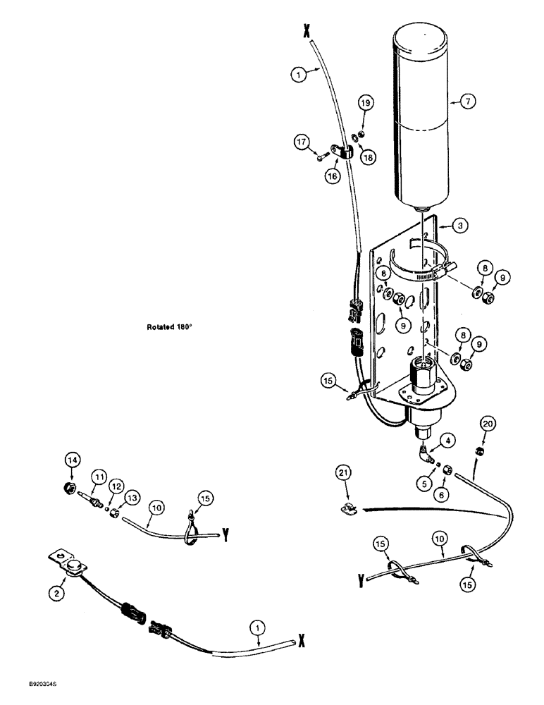 Схема запчастей Case 821B - (4-58) - COLD WEATHER STARTING SYSTEM (04) - ELECTRICAL SYSTEMS